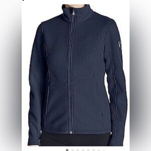 Spyder Women's Endure Full Zip Mid-Weight Core Sweater Jacket in Navy Blue SZ M